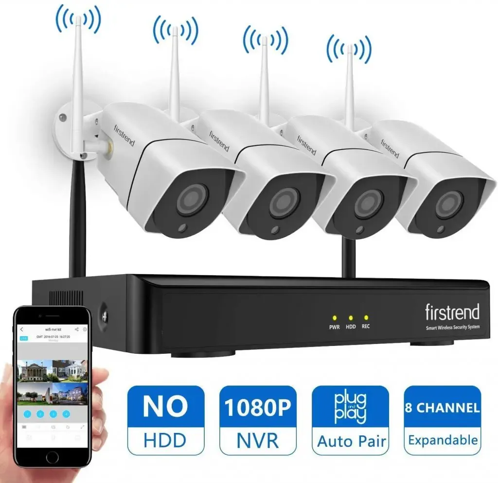 Firstrend 8CH 1080P NVR Security Camera System,