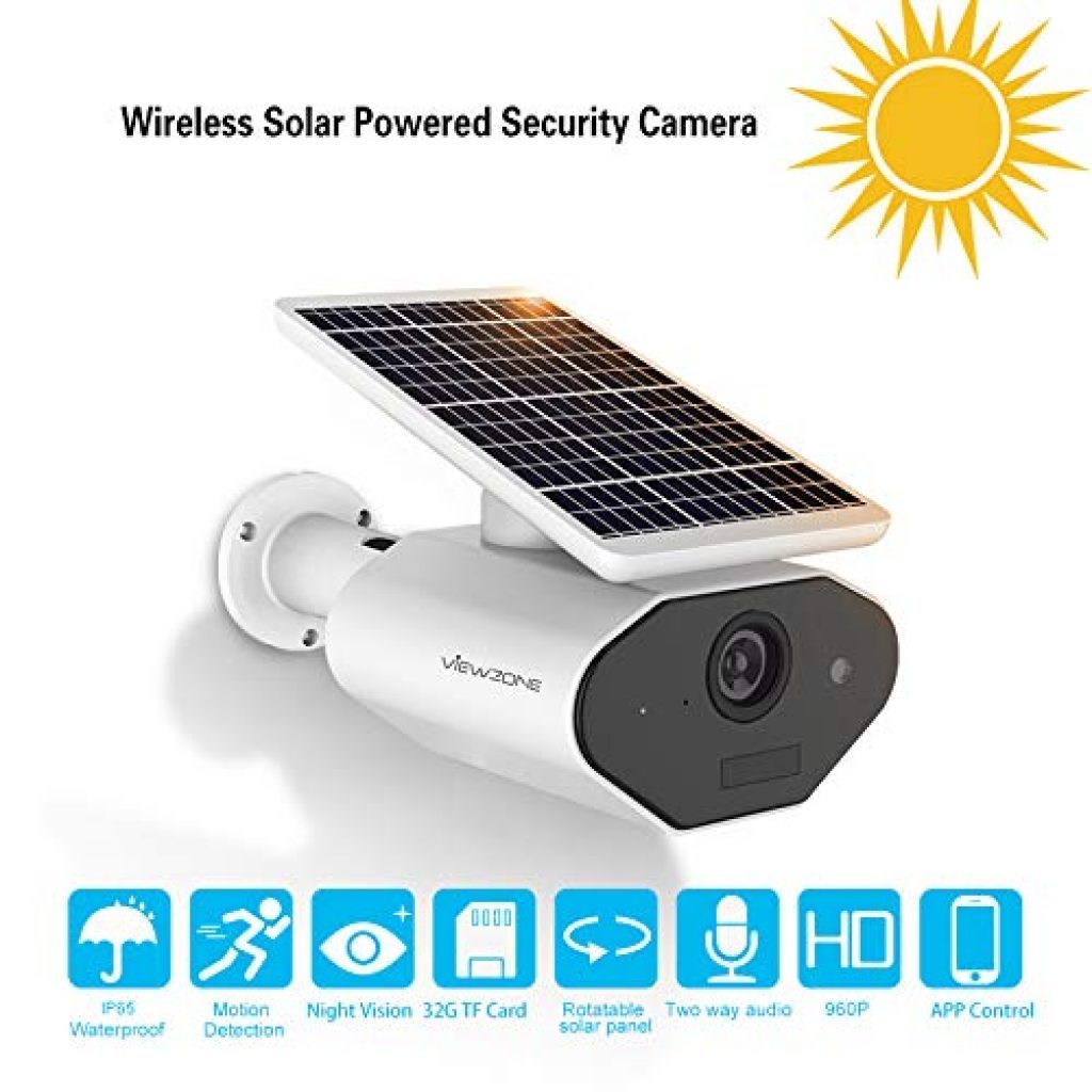 ViewZone Solar Powered Security Camera