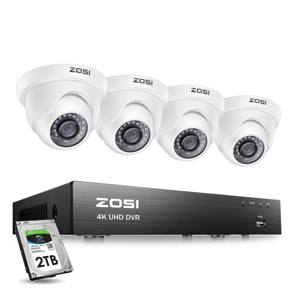 ZOSI Ultra HD 4K - Best Outdoor Security Camera System With DVR