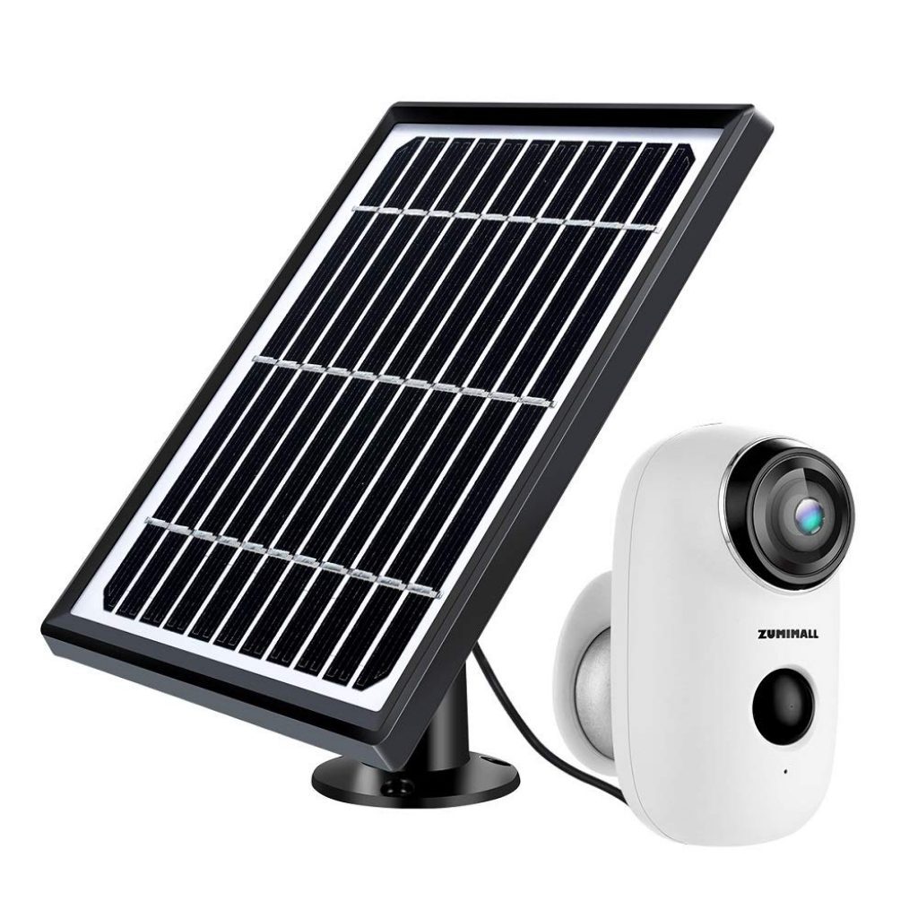 Zumimall Solar Powered Wireless Indoor/Outdoor Camera