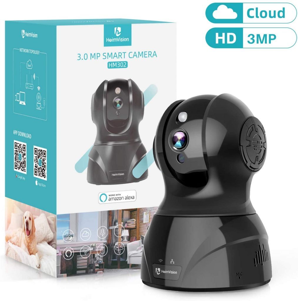 HeimVision 3MP Wireless Security Camera, HM302 Indoor WiFi Pet Camera