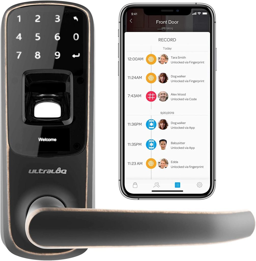 Ultraloq UL3 BT Bluetooth Enabled Fingerprint and Touchscreen Smart Lock
