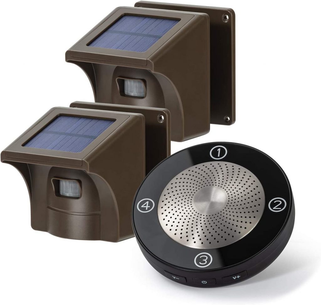 EMacros Long Range Solar Wireless Driveway Alarm