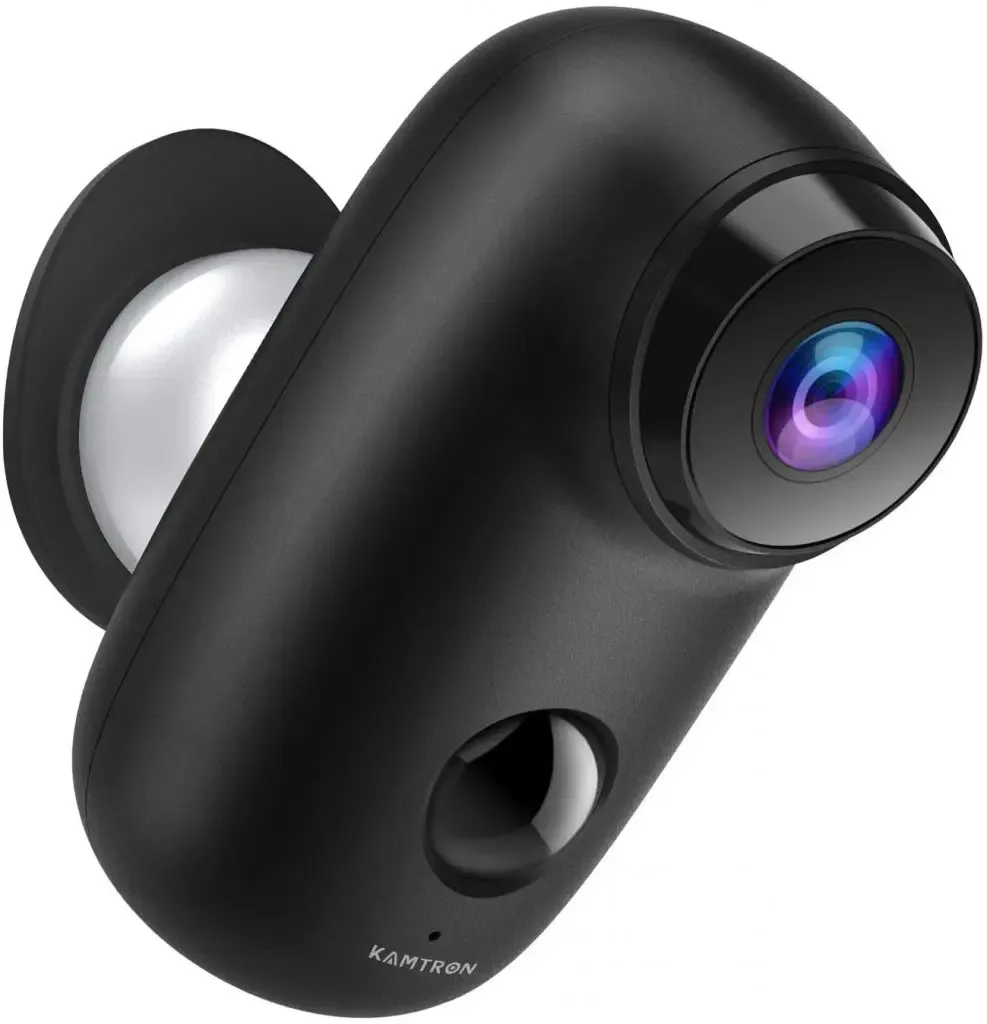 KAMTRON 1080p Wireless Outdoor Battery Powered Security Camera